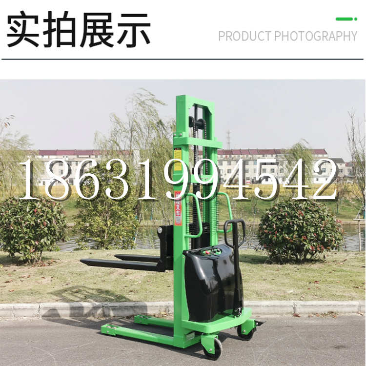山丹县电动叉车堆高车液压铲车电瓶1吨2吨站驾步行式小型全自动叉车